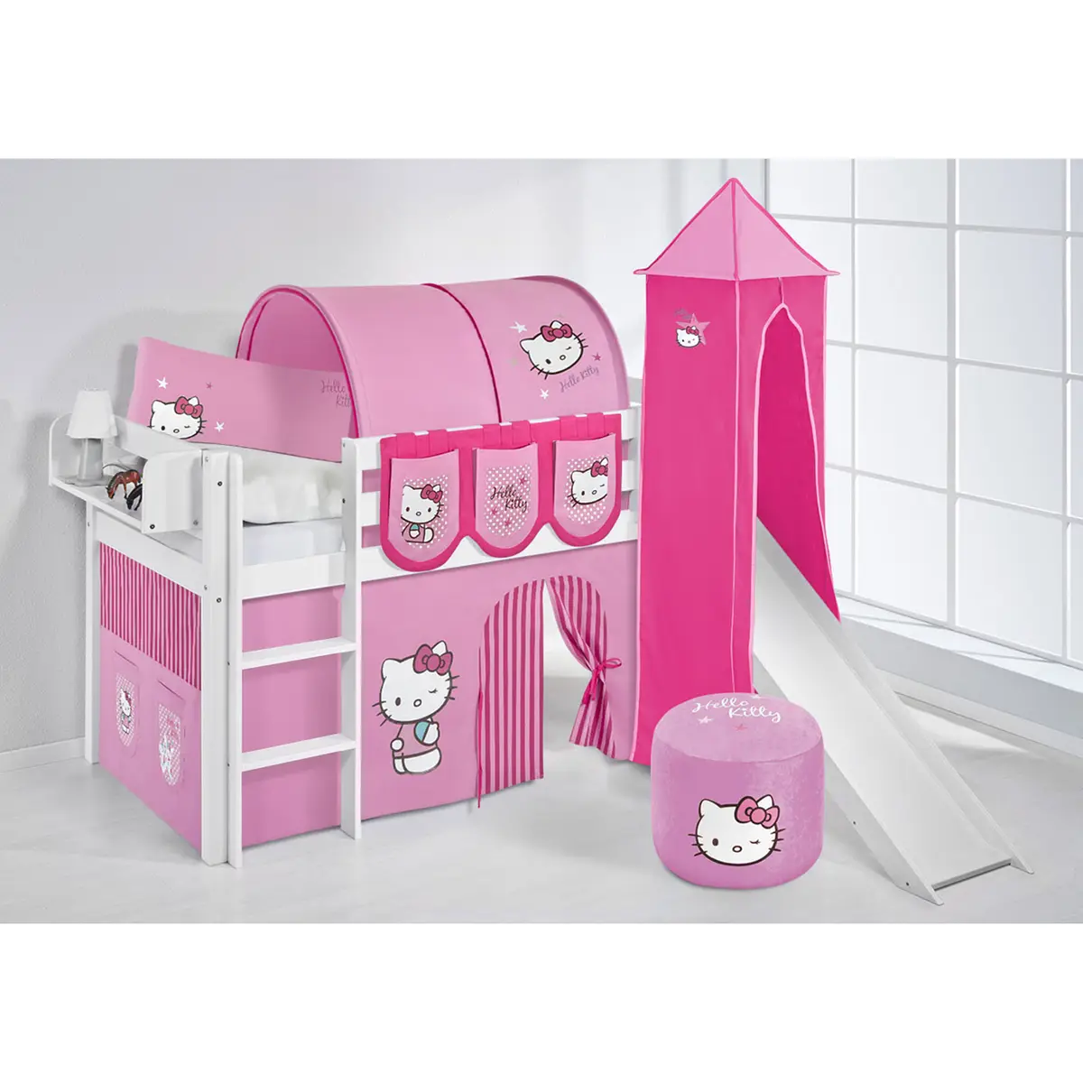 Hochbett Hello Kitty | Weiß