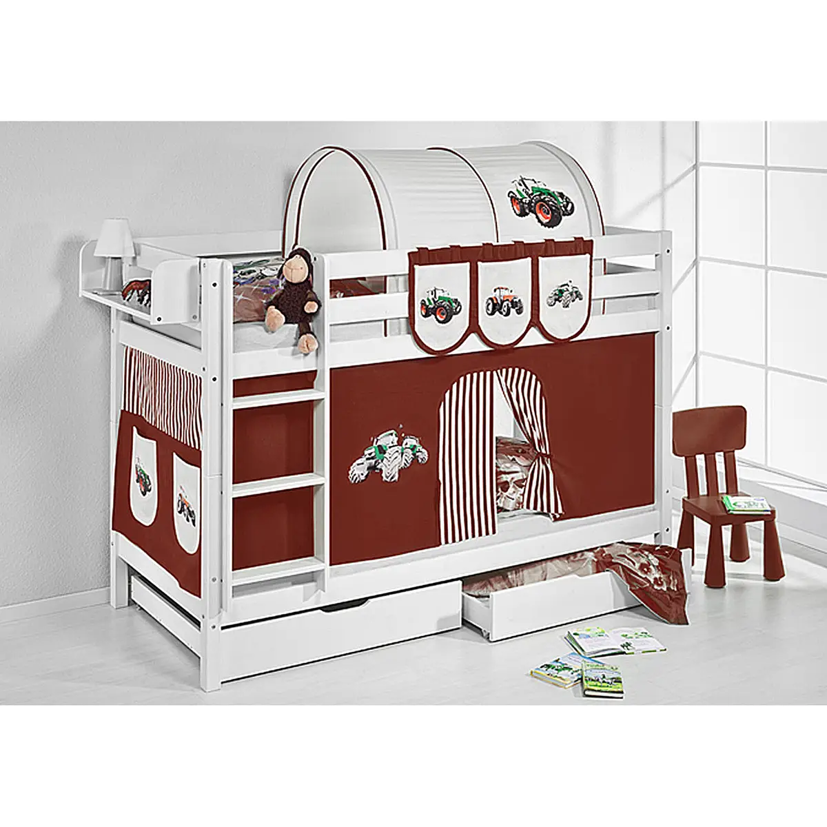 Etagenbett Trecker | Weiß