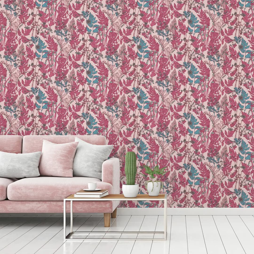 Vliestapete II | Rosa