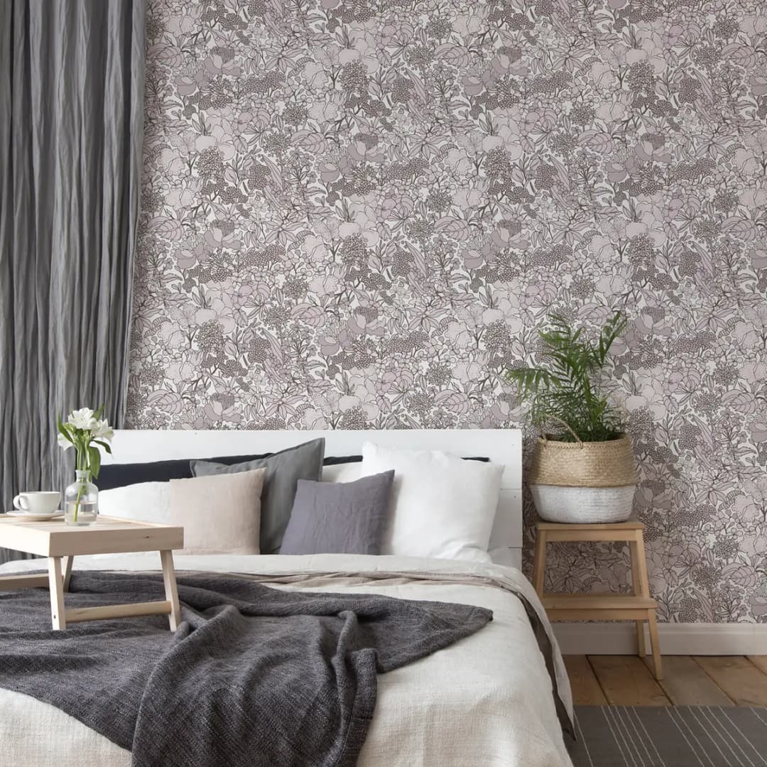 Vliestapete Dschungel I | Beige