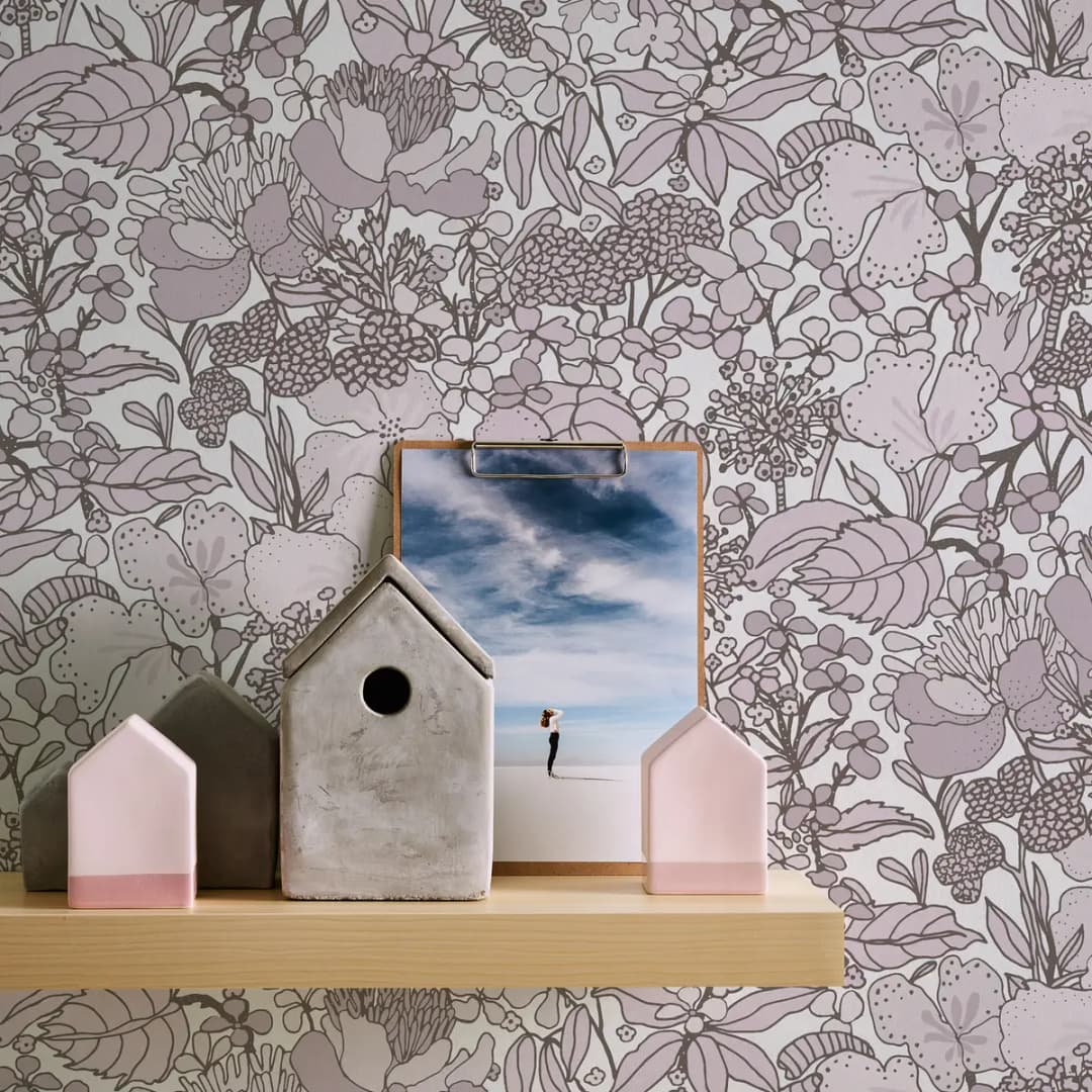 Vliestapete Dschungel I | Beige