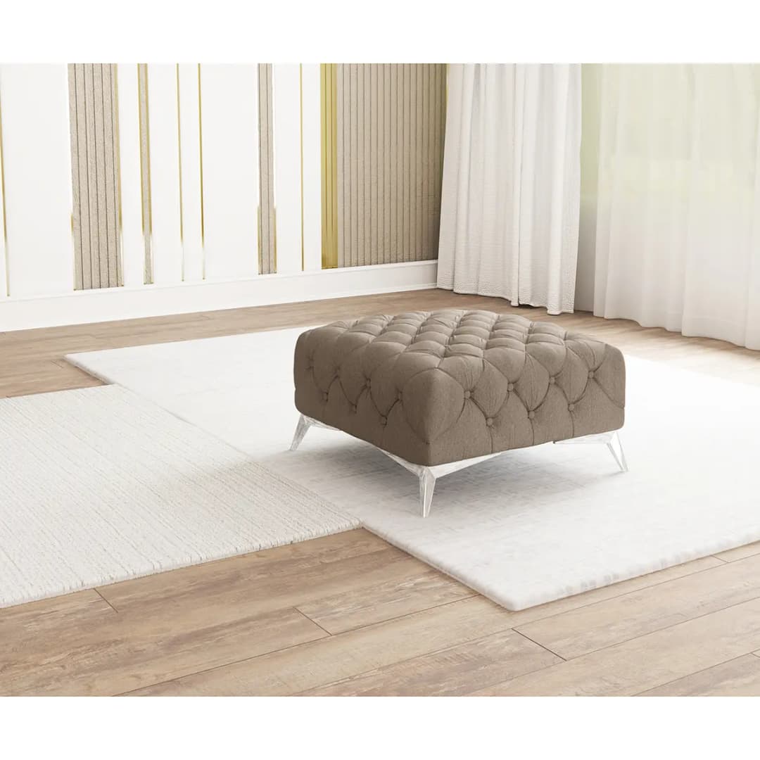 Polsterhocker Enza | Braun