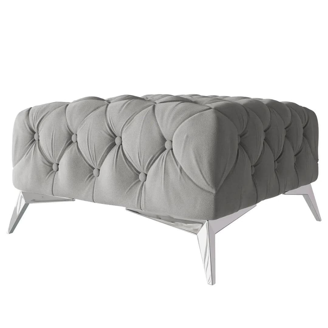 Polsterhocker Enza | Grau