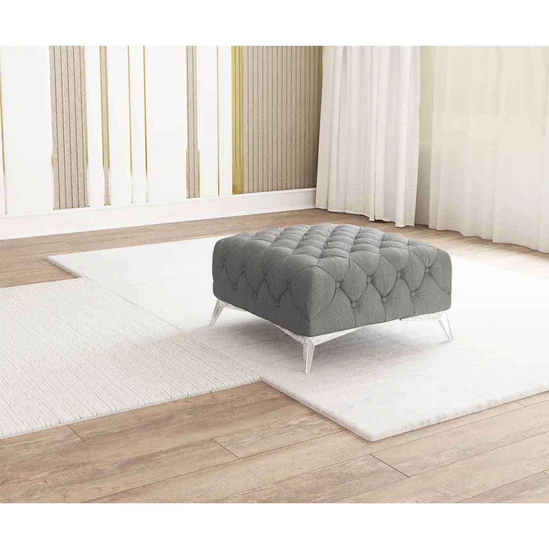 Polsterhocker Enza | Grau