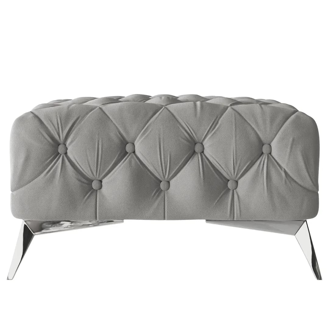 Polsterhocker Enza | Grau