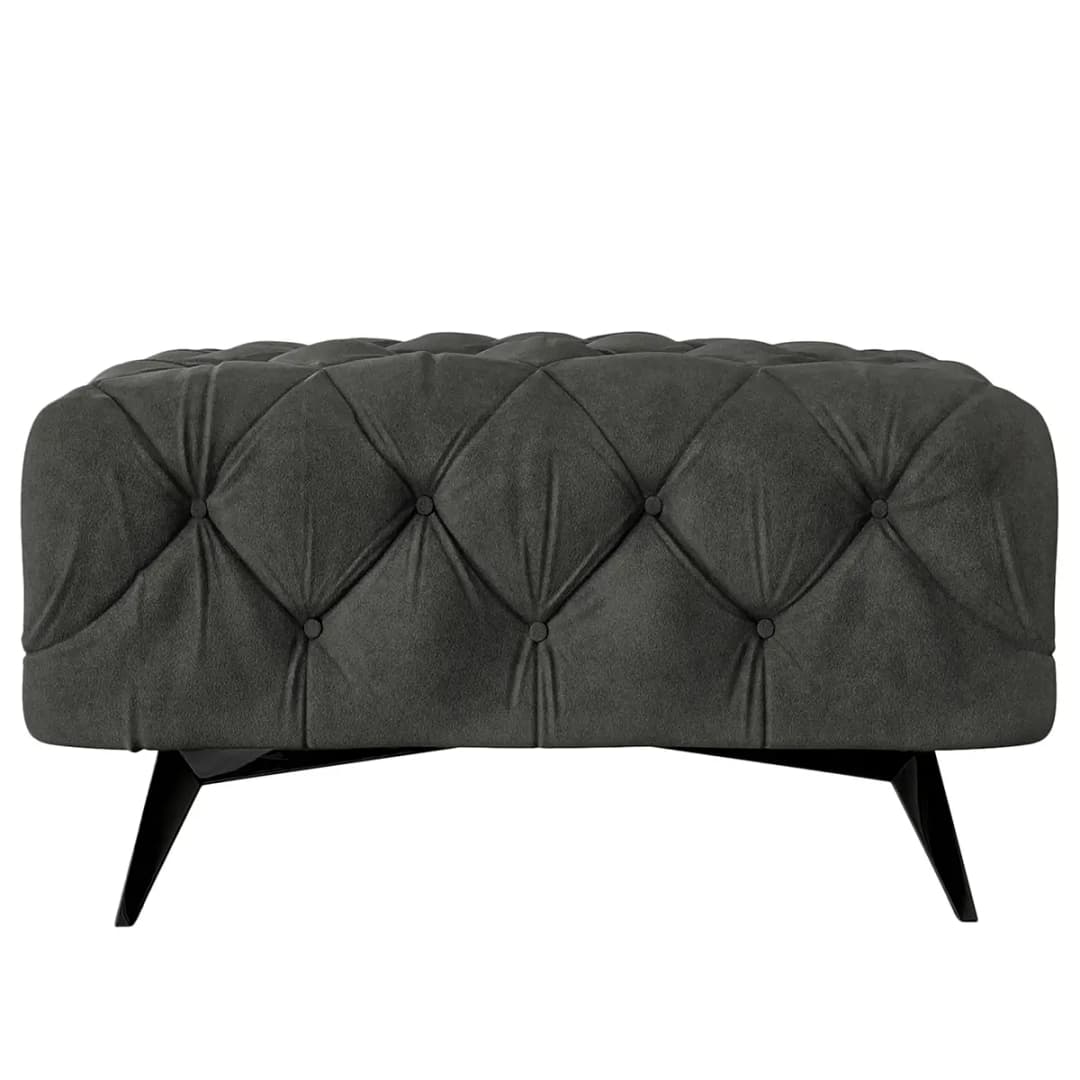 Polsterhocker Ravi | Grau