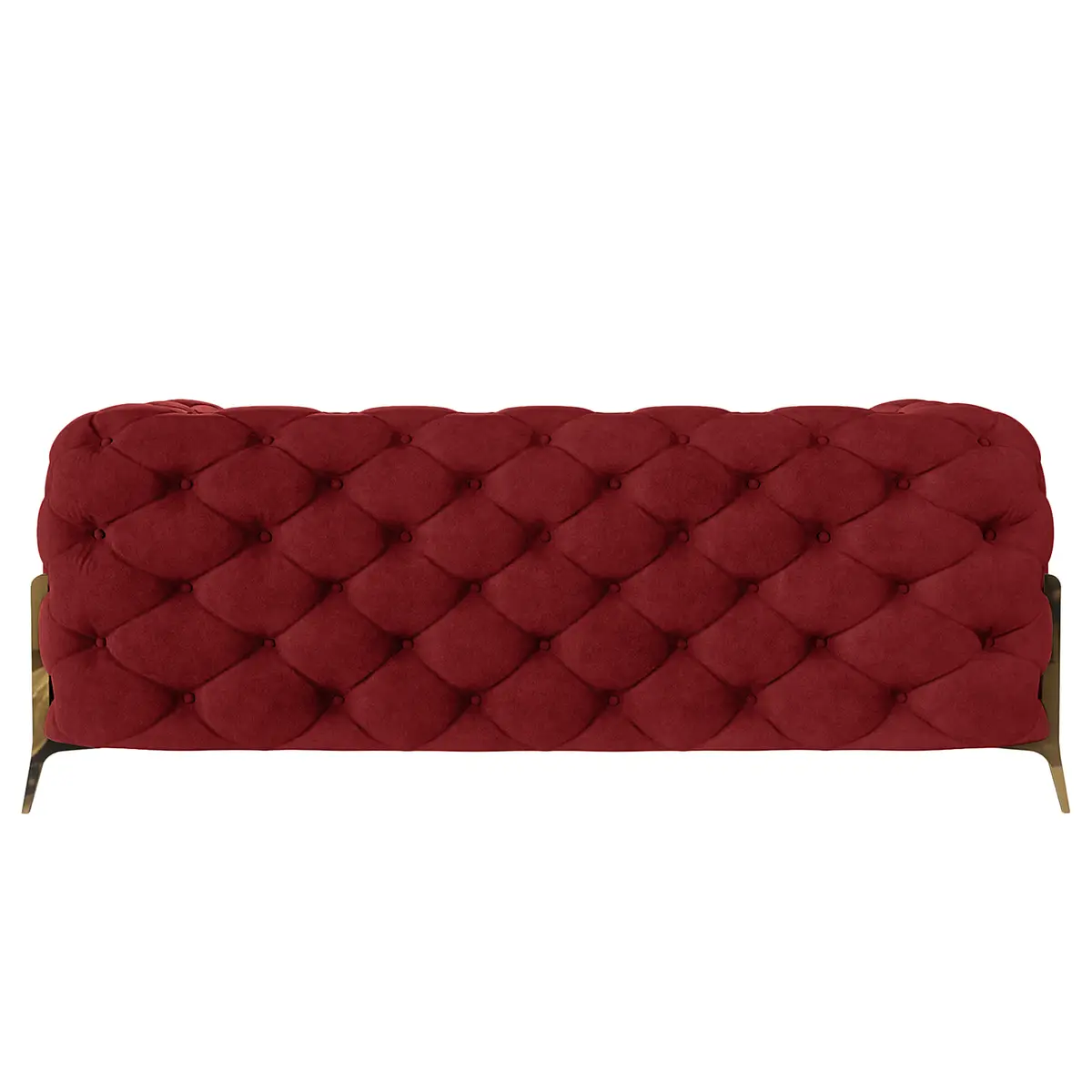 Sofa II 2-Sitzer Rot Samt Ravi | Rot