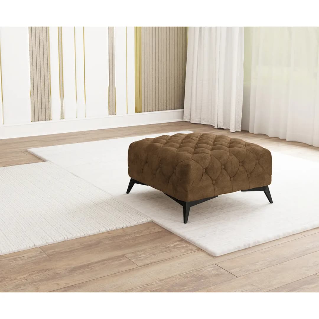 Polsterhocker Priya | Braun