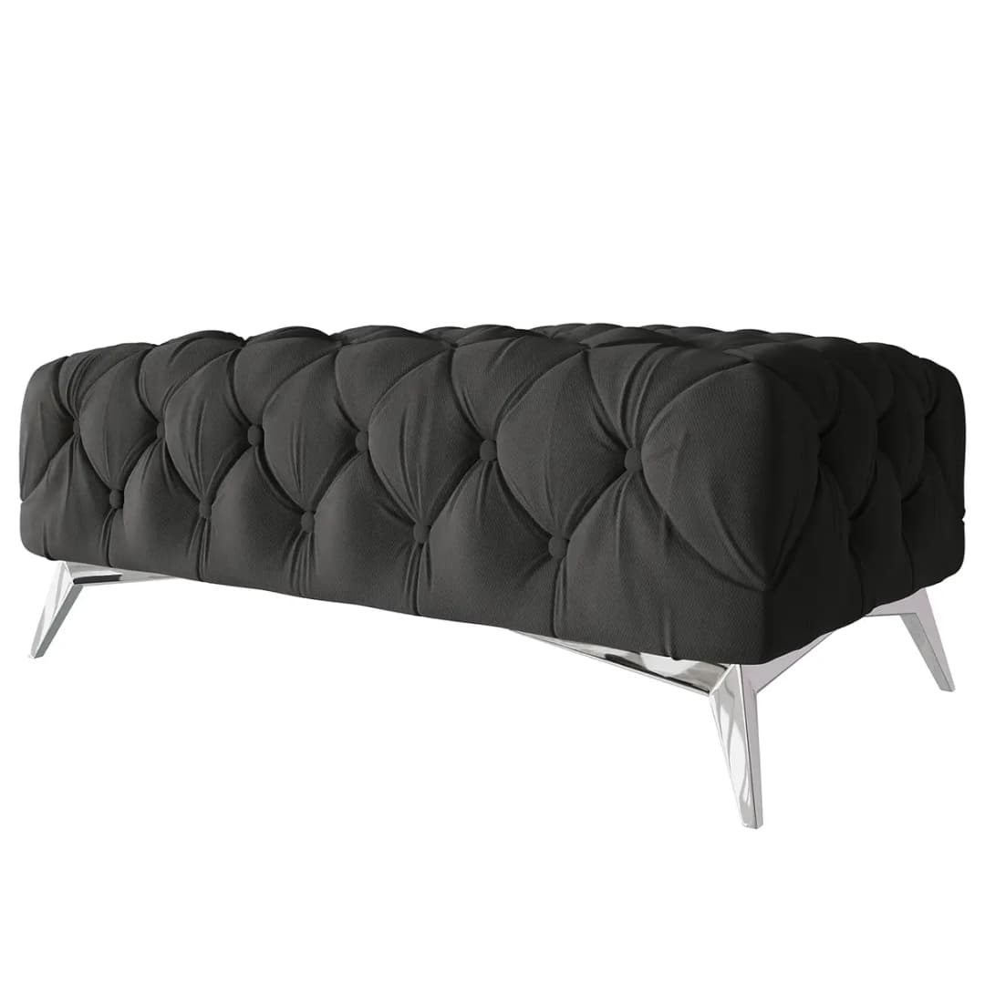 Polsterhocker Enza | Grau