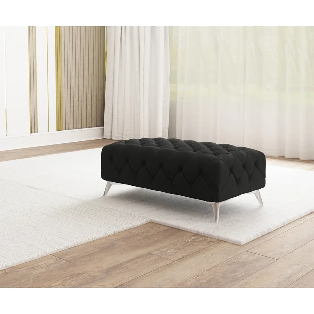 Polsterhocker Enza | Grau