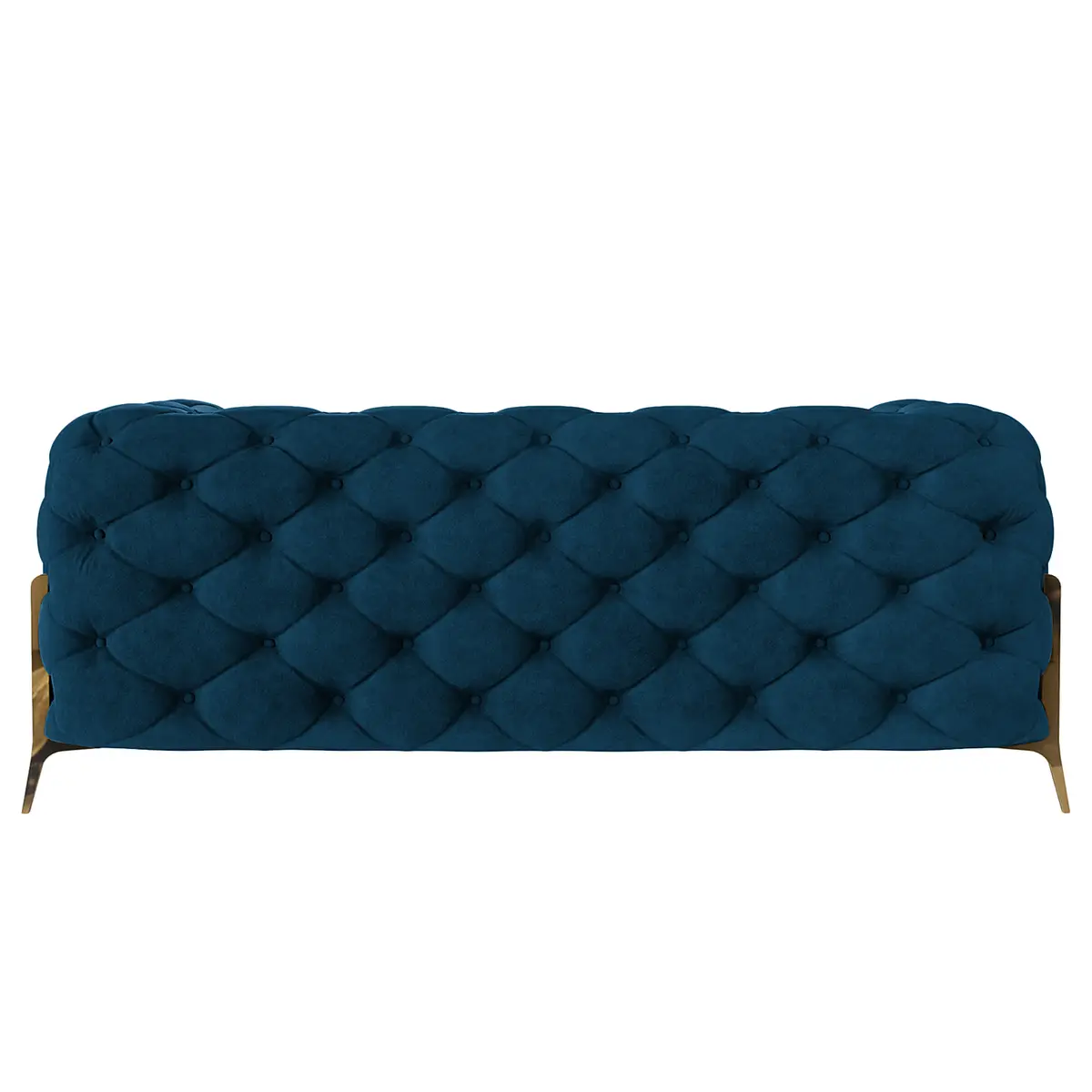 Sofa II 2-Sitzer Blau Samt Ravi | Blau