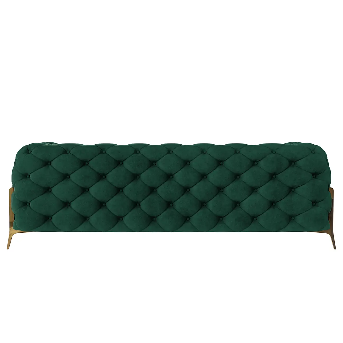 Sofa II 2,5-Sitzer Grün Samt Ravi | Grün