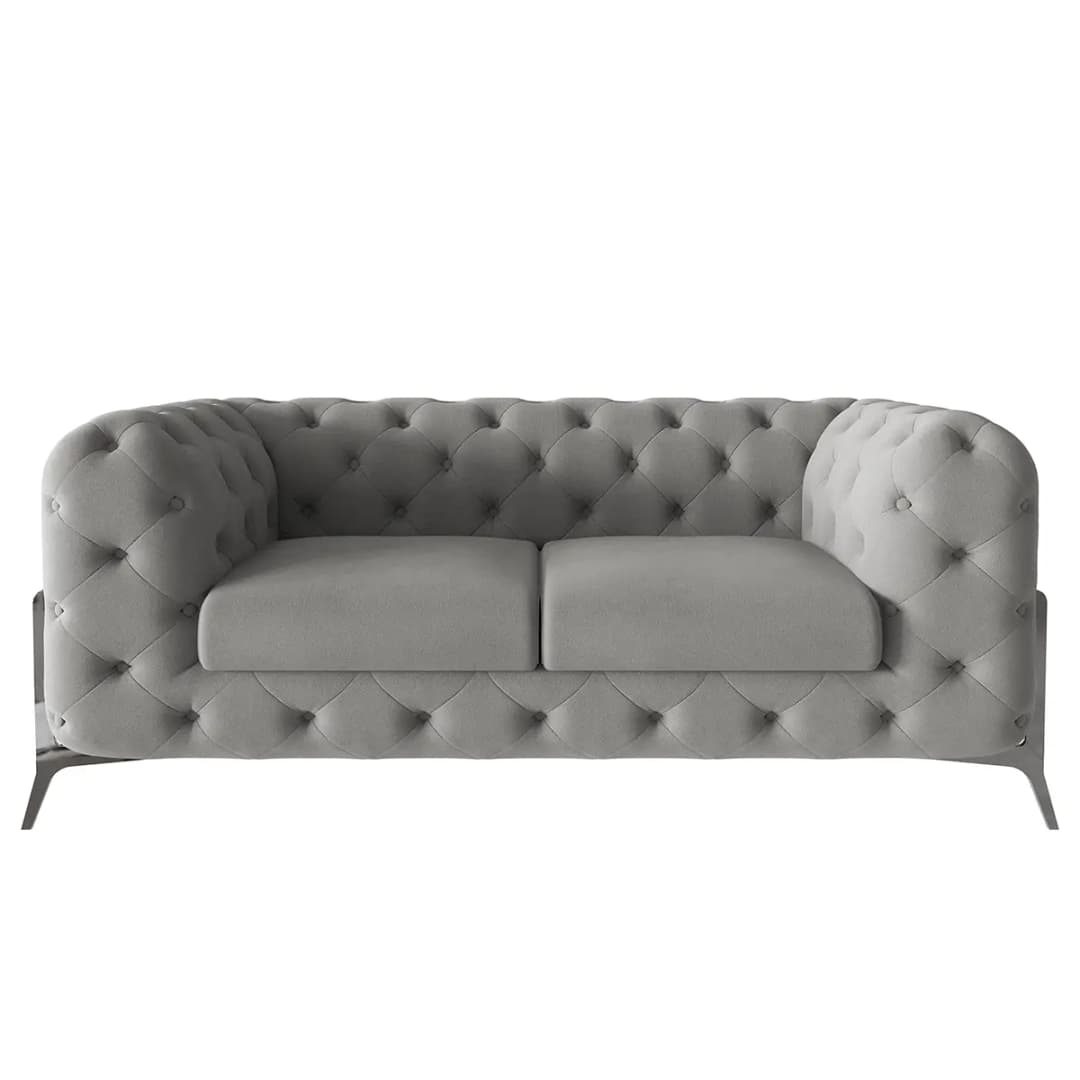 Sofa II 2-Sitzer Grau Microfaser Enza | Grau