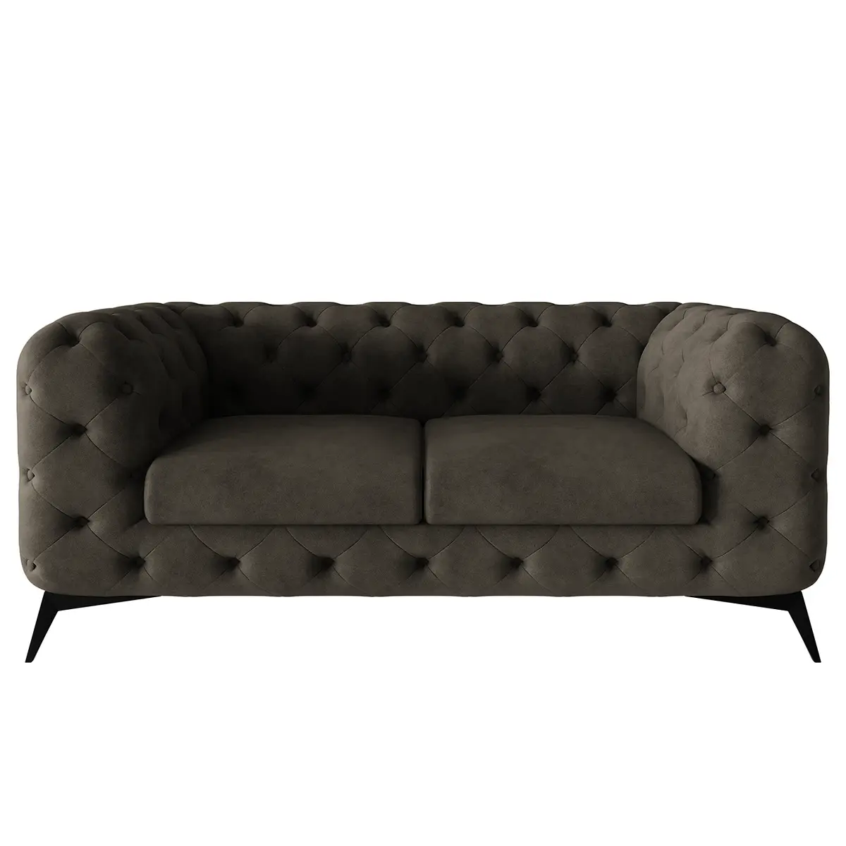 Sofa I 2-Sitzer Grau Microfaser Priya | Grau