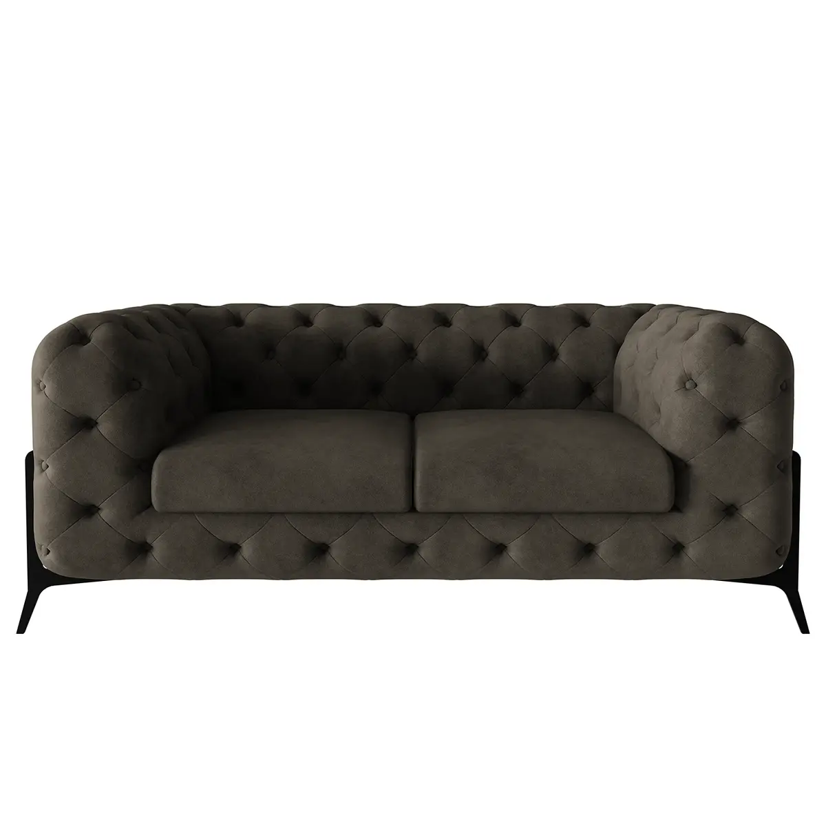Sofa II 2-Sitzer Grau Microfaser Priya | Grau