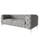 Sofa I 2,5-Sitzer Grau Microfaser Enza | Grau