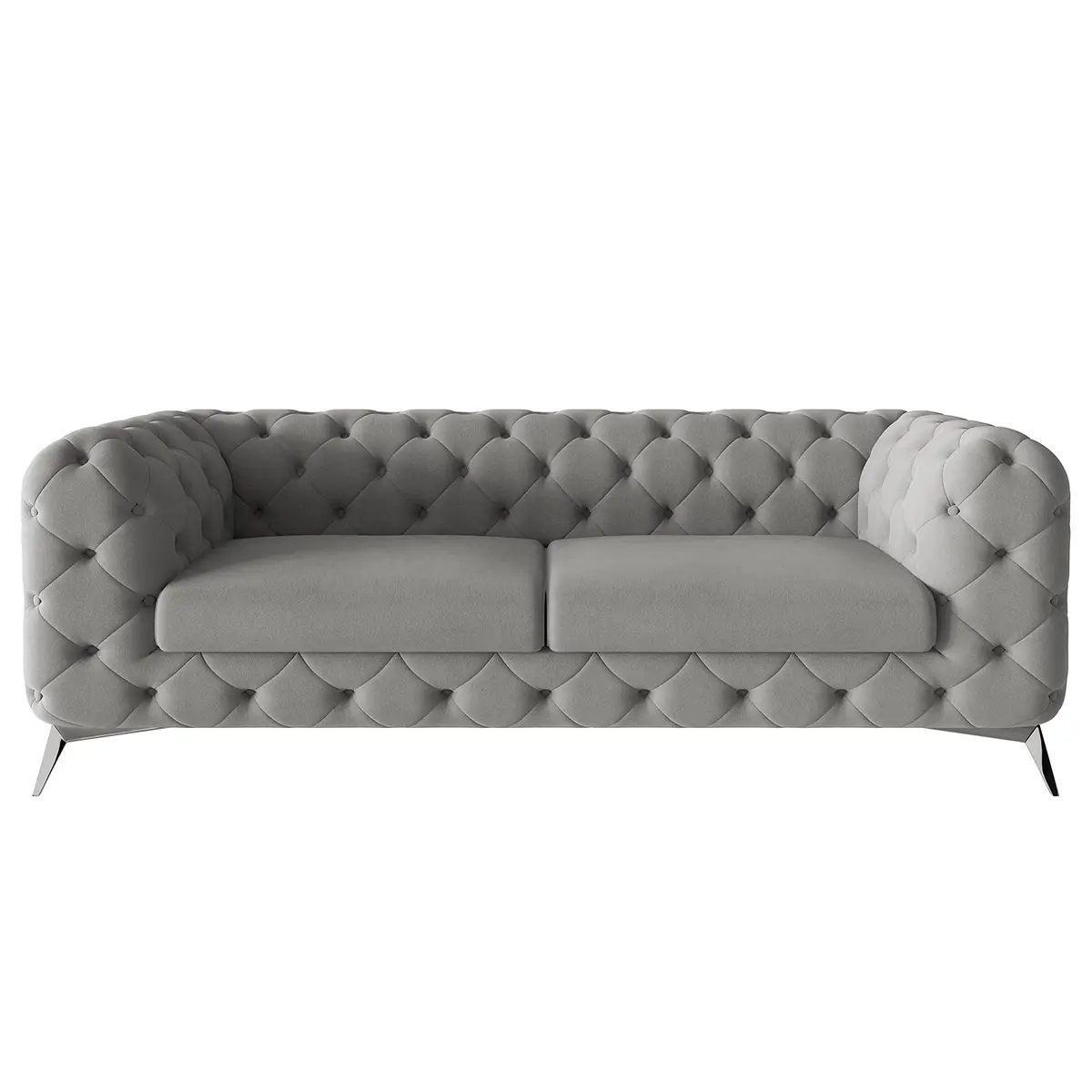 Sofa I 2,5-Sitzer Grau Microfaser Enza | Grau