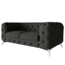 Sofa I 2-Sitzer Grau Microfaser Enza | Grau
