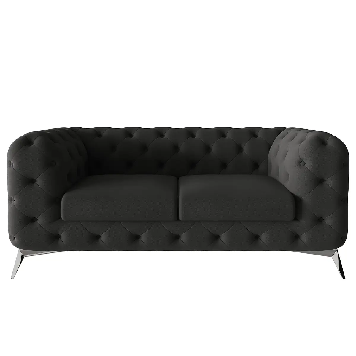 Sofa I 2-Sitzer Grau Microfaser Enza | Grau