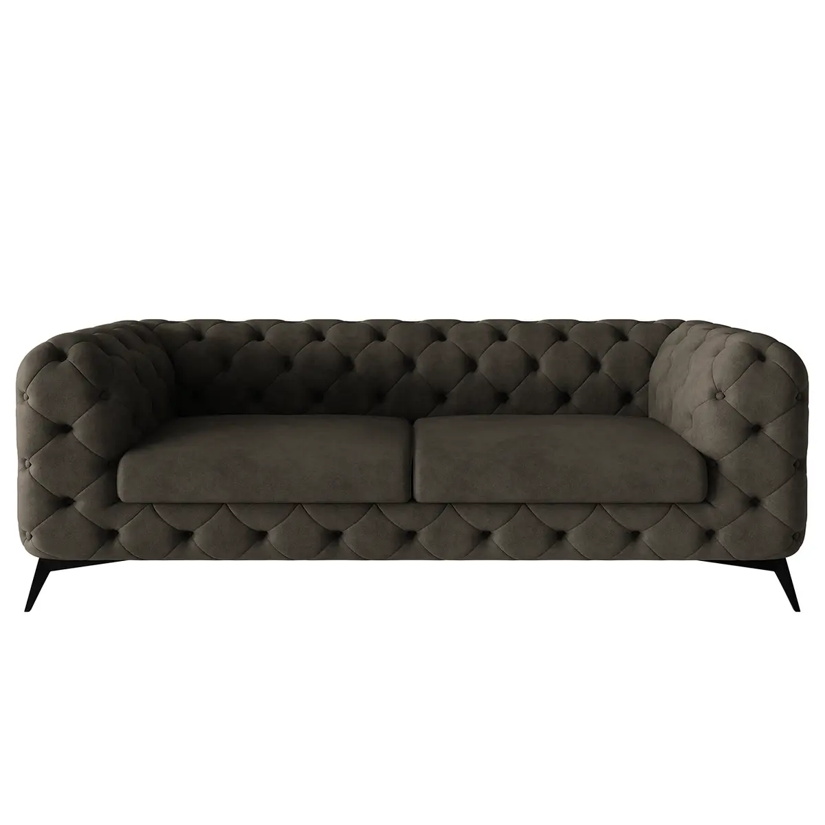 Sofa I 2,5-Sitzer Grau Microfaser Priya | Grau