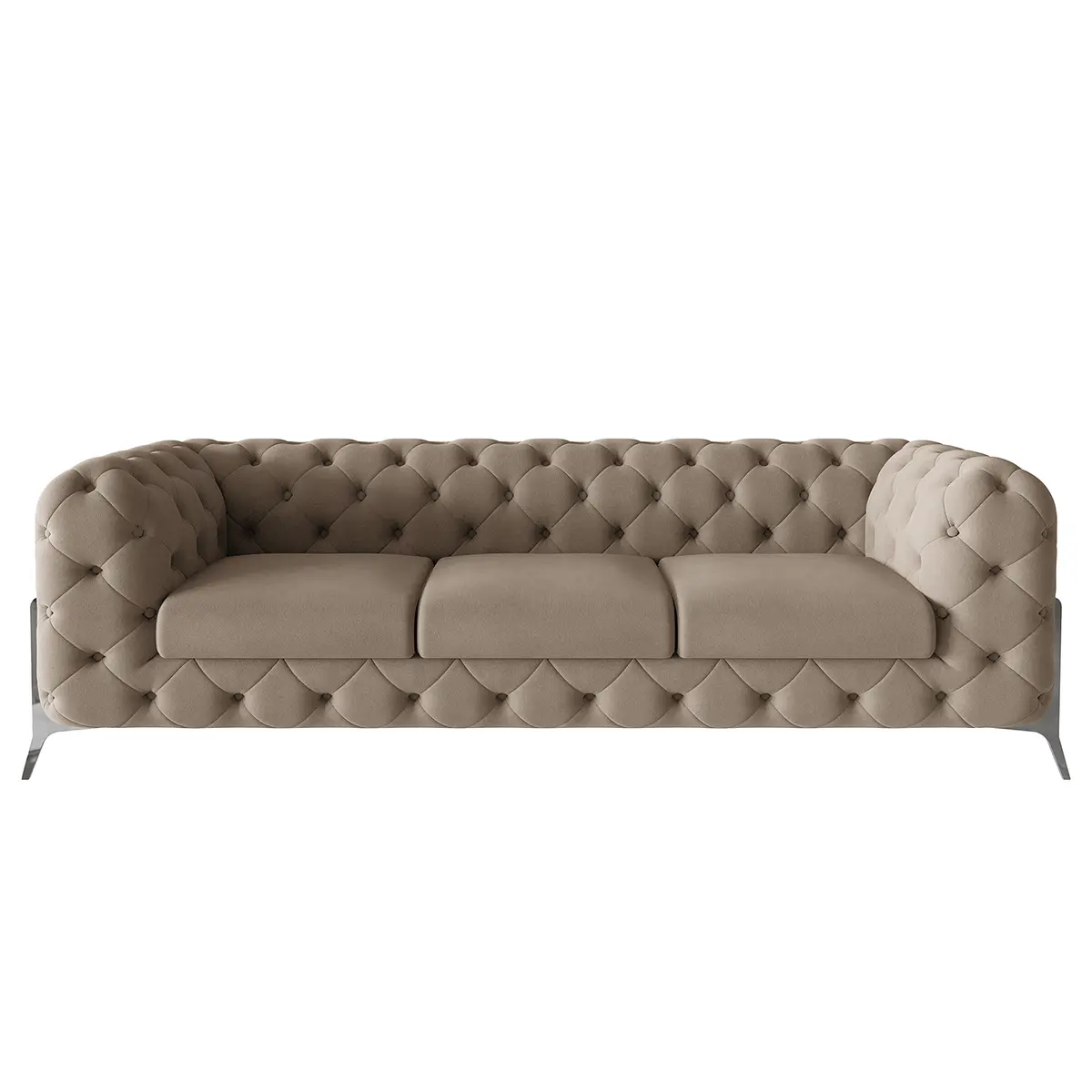 Sofa II 3-Sitzer Braun Microfaser Enza | Braun