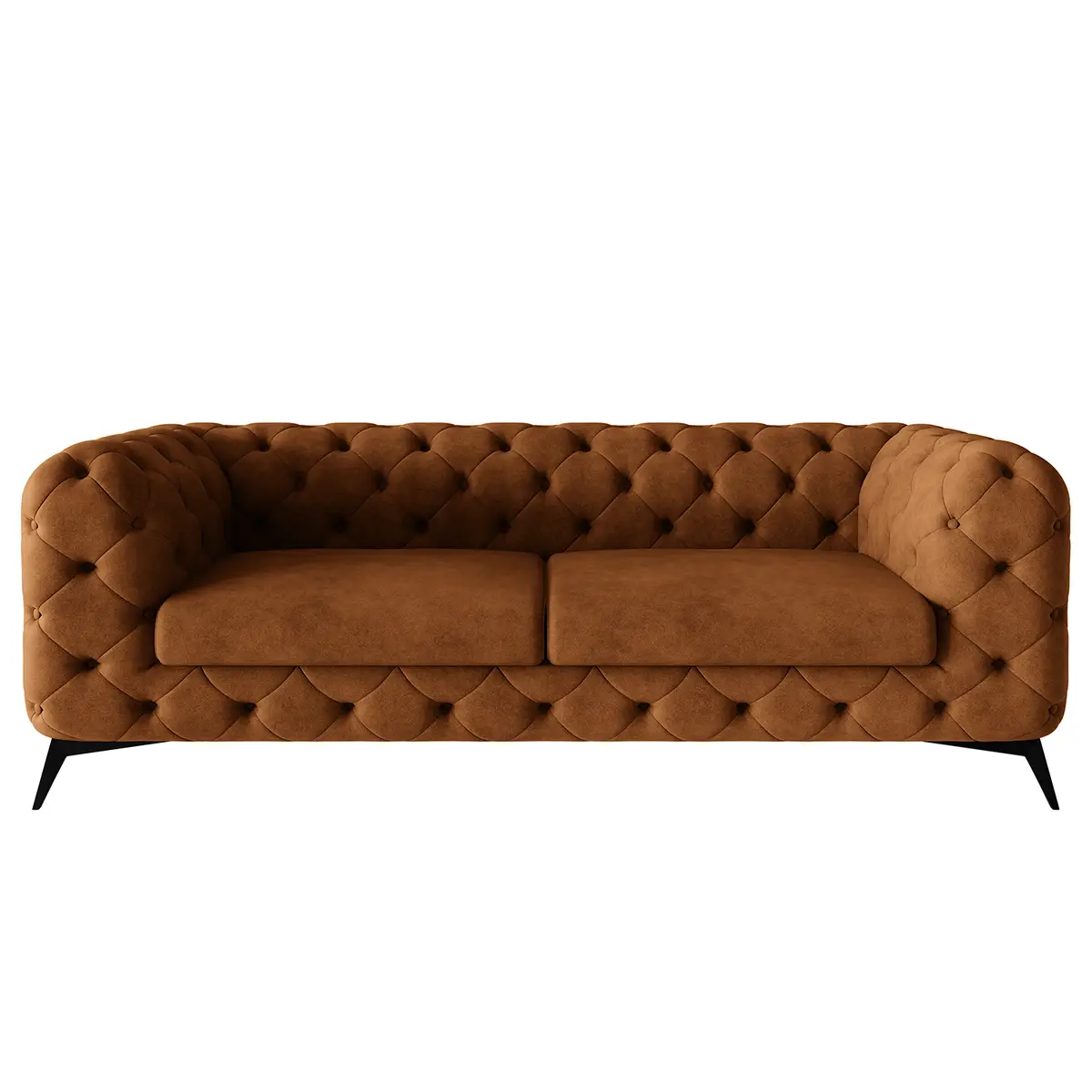Sofa I 2,5-Sitzer Braun Microfaser Priya | Braun
