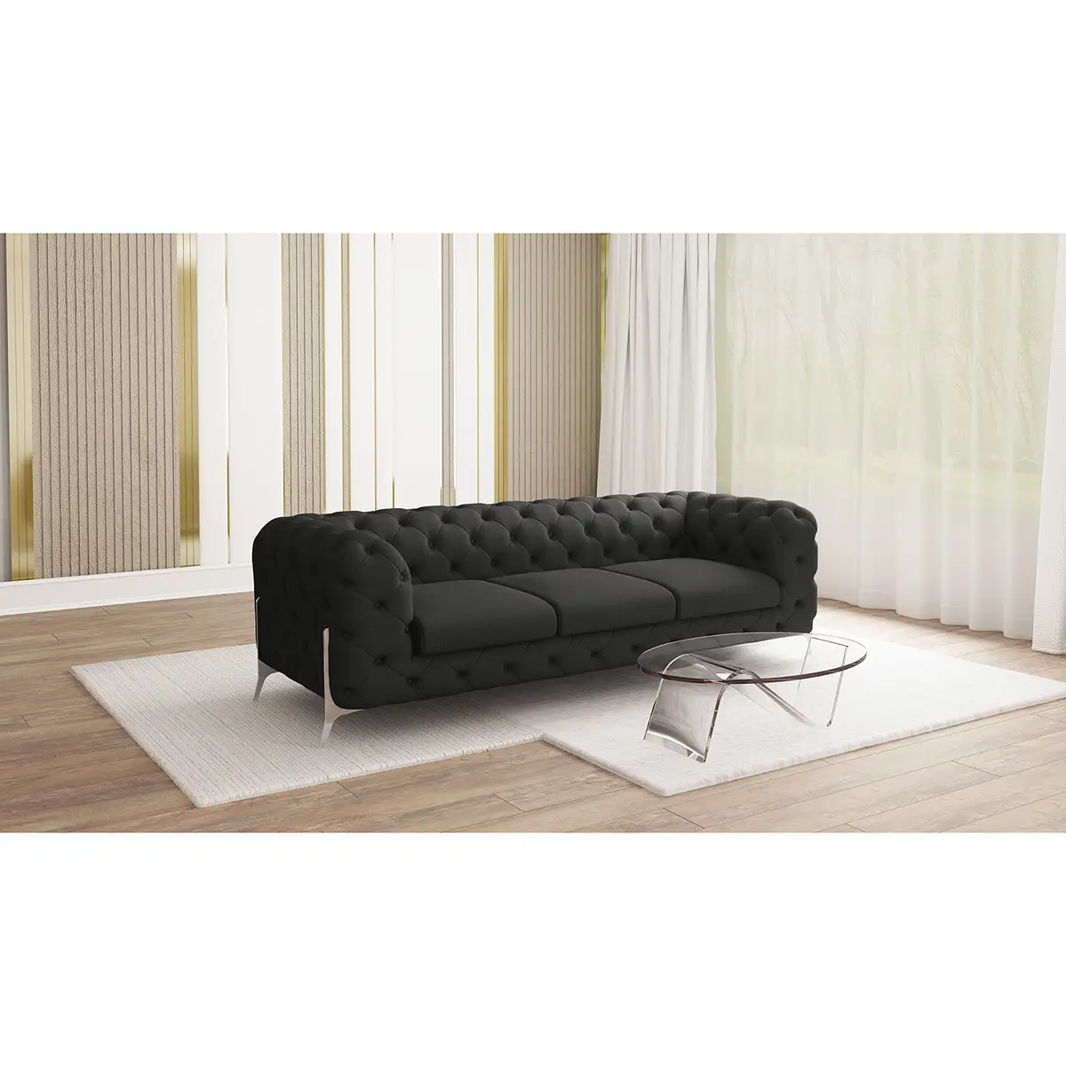 Sofa Enza 3-Sitzer | Grau
