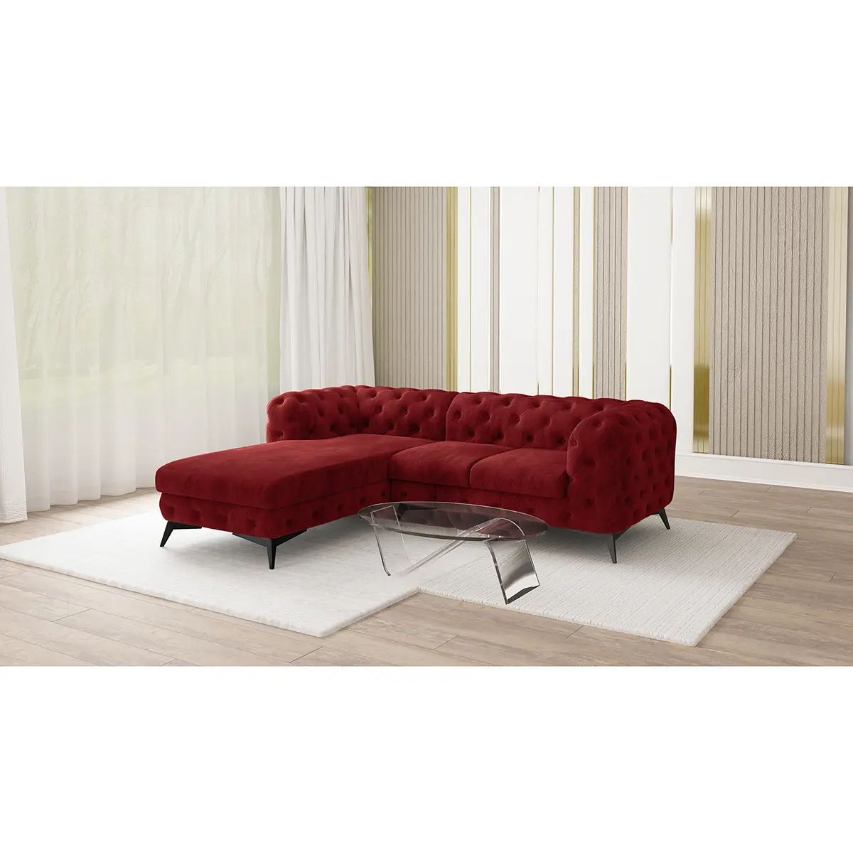 Ecksofa Ravi | Rot