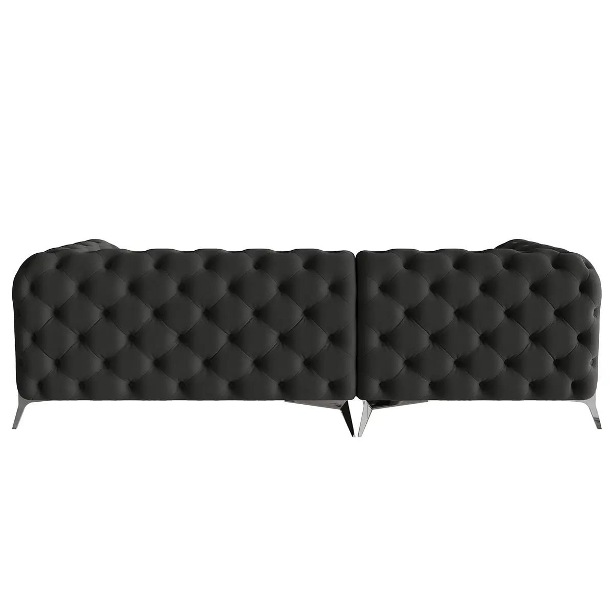 Ecksofa II Grau Microfaser Enza | Grau