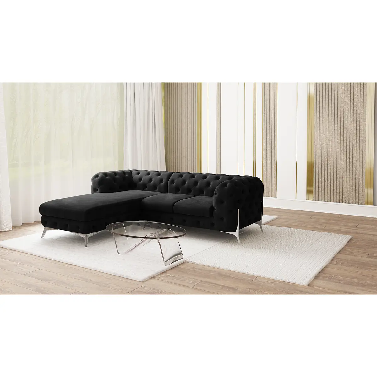 Ecksofa II | Schwarz