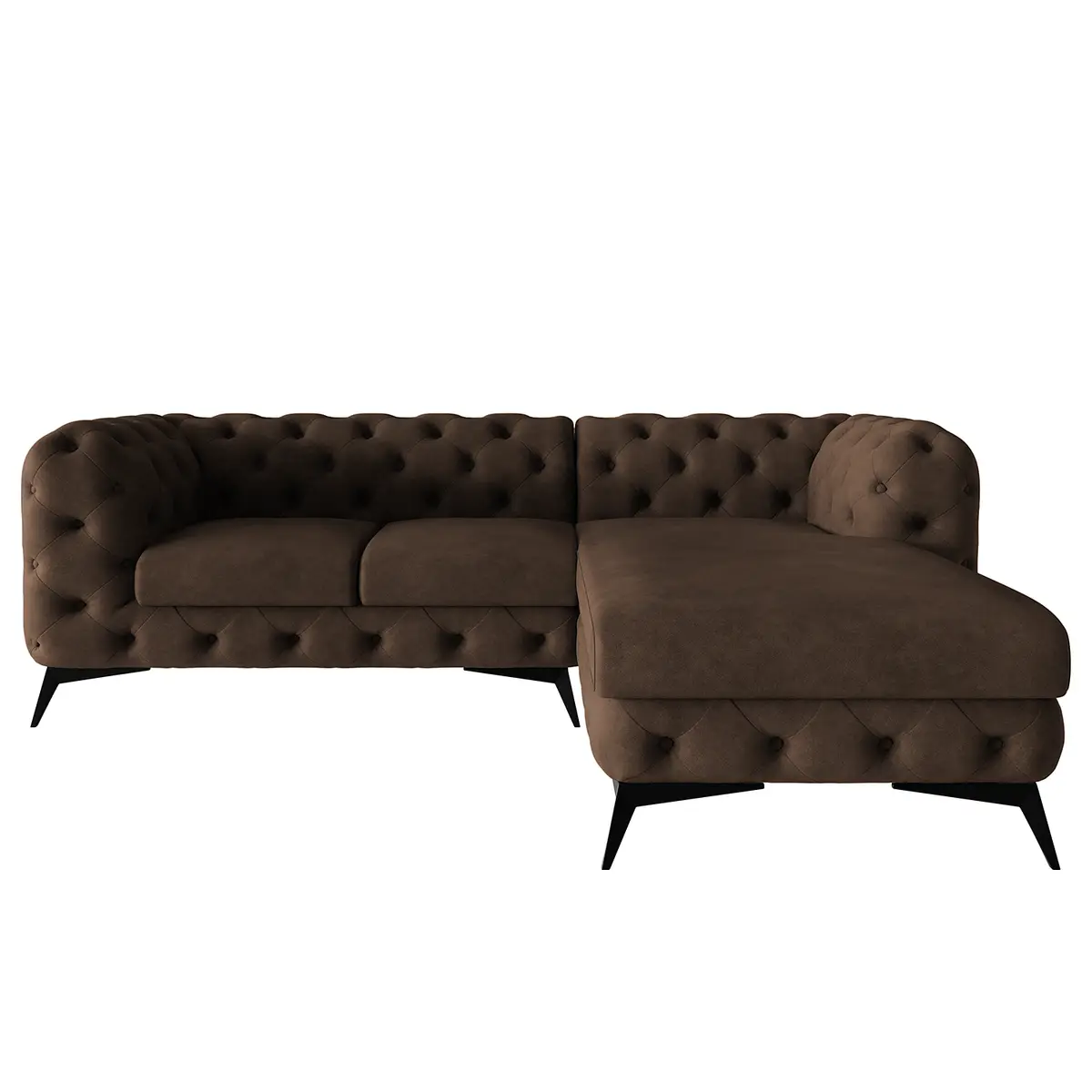 Ecksofa Priya | Braun