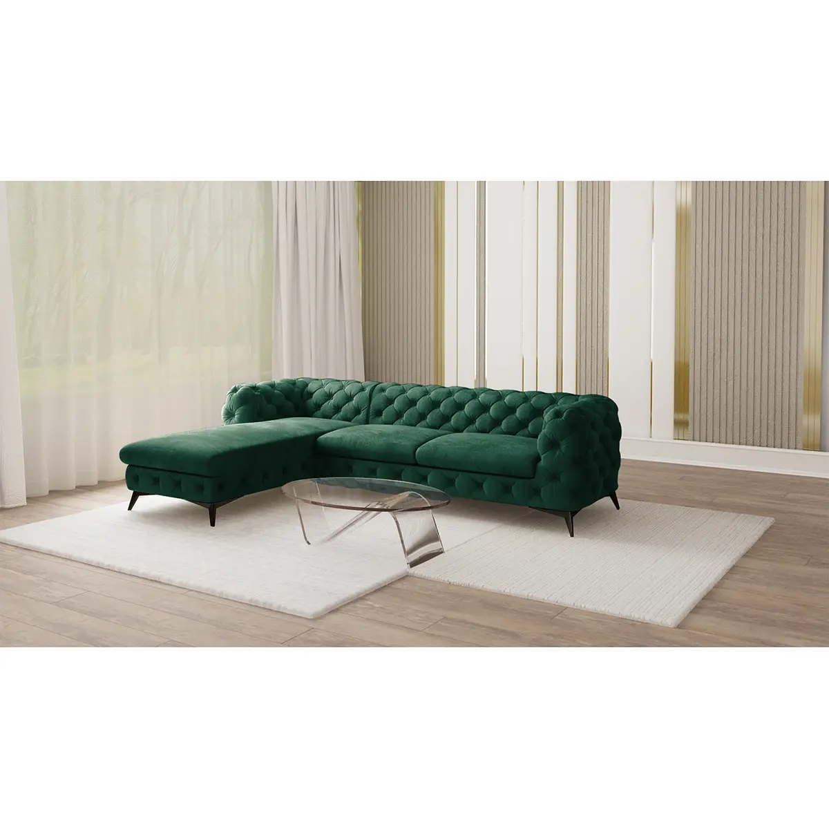 Ecksofa Ravi | Grün