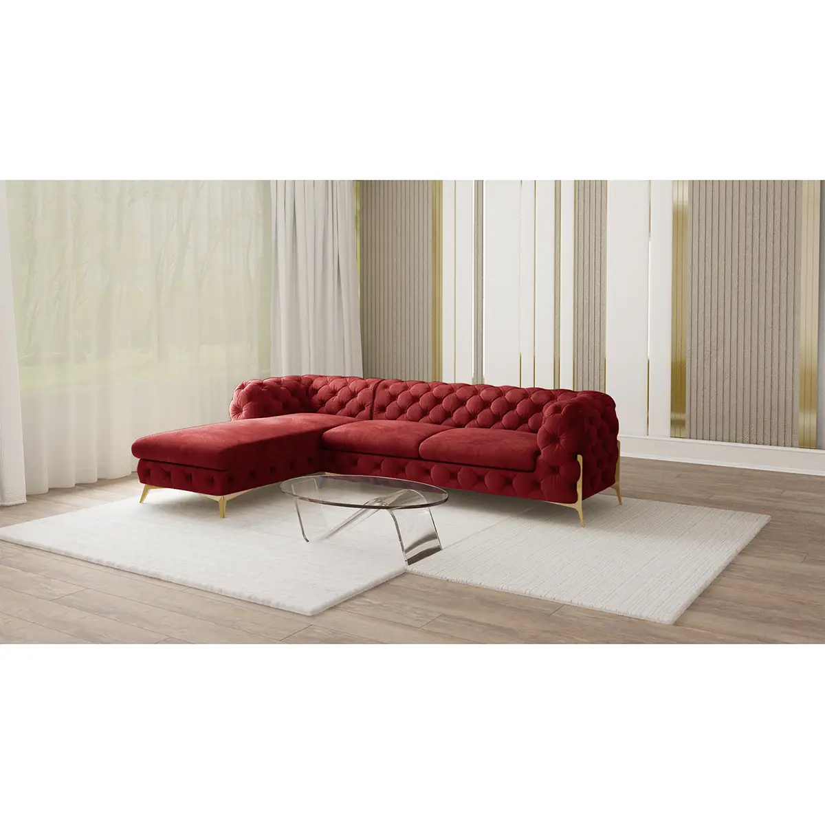 Ecksofa Ravi | Rot
