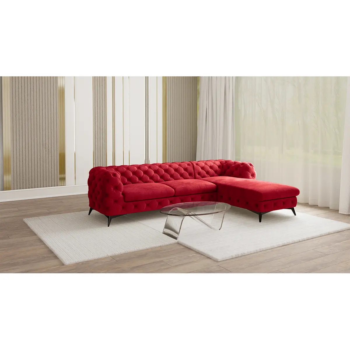 Ecksofa Ravi | Rot
