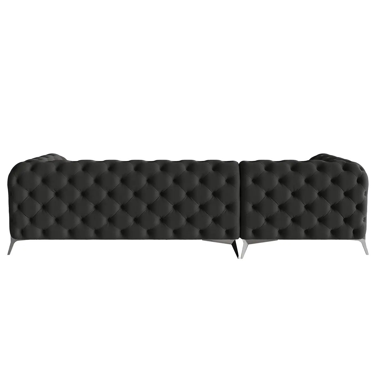 Ecksofa II Grau Microfaser Enza | Grau