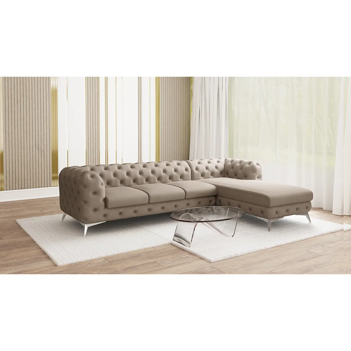 Ecksofa Enza | Braun