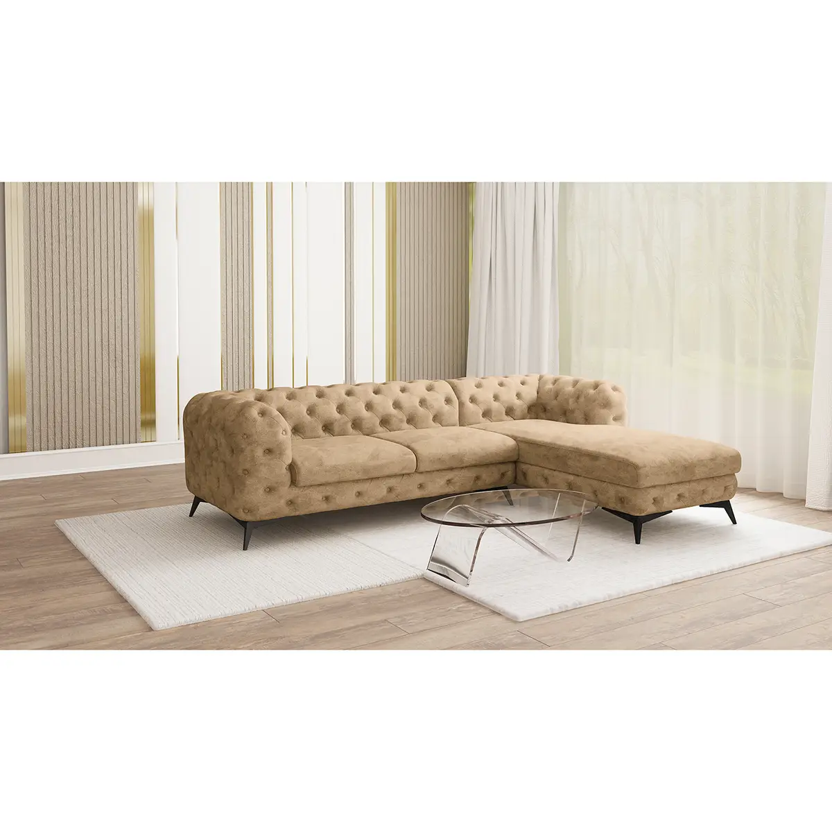 Ecksofa Priya | Beige