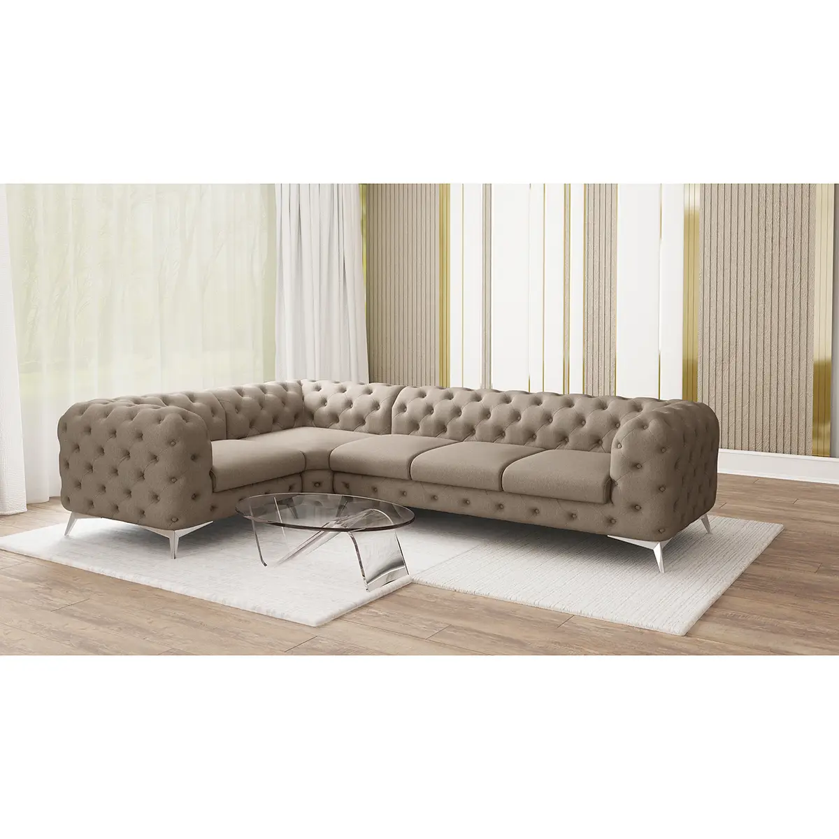 Ecksofa Laviva VI | Braun