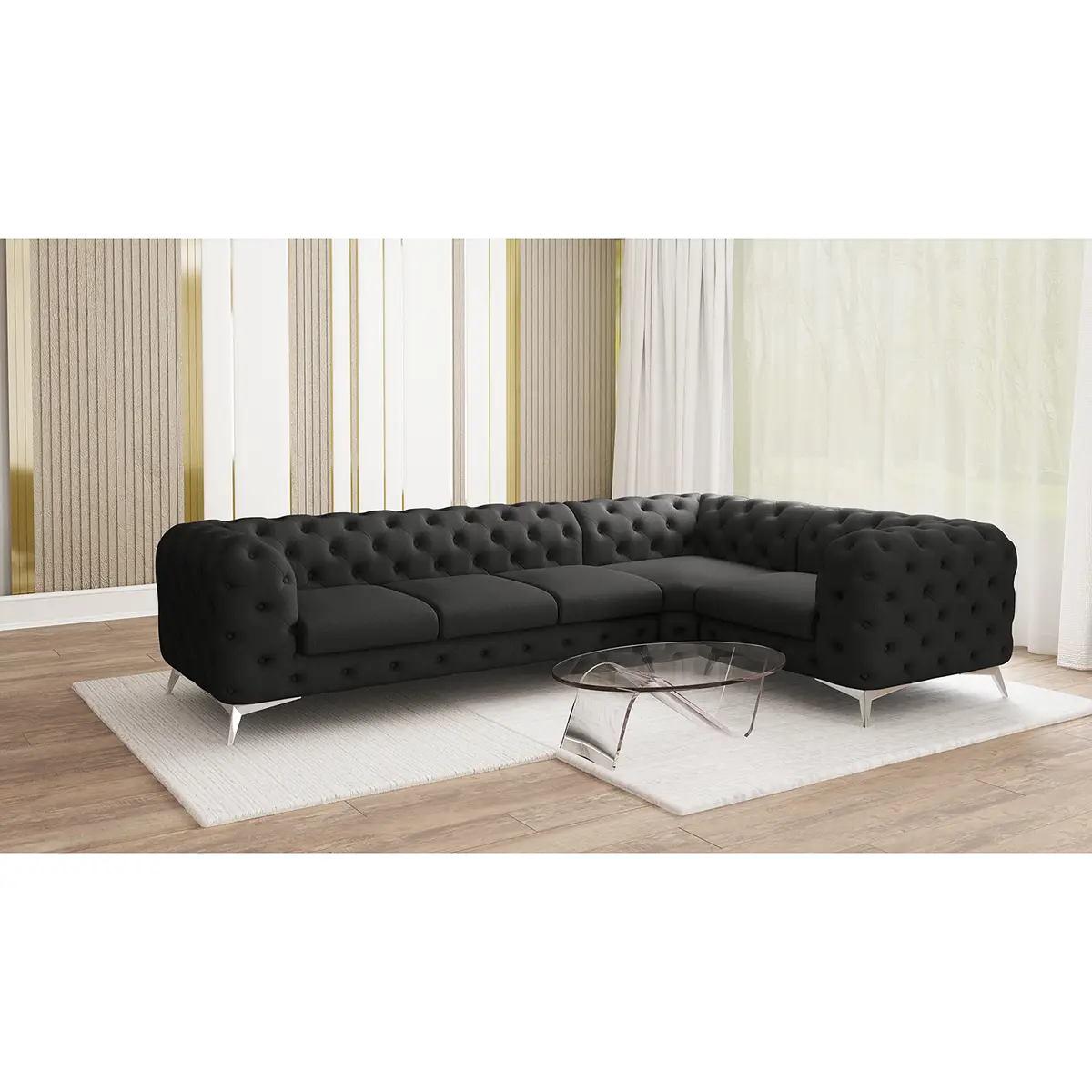Ecksofa Laviva VI | Grau
