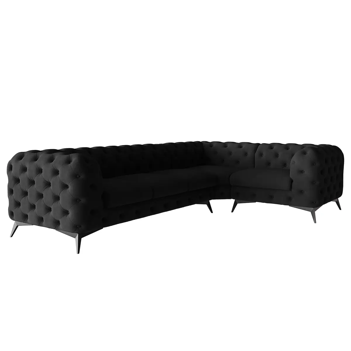 Ecksofa Laviva VI | Schwarz