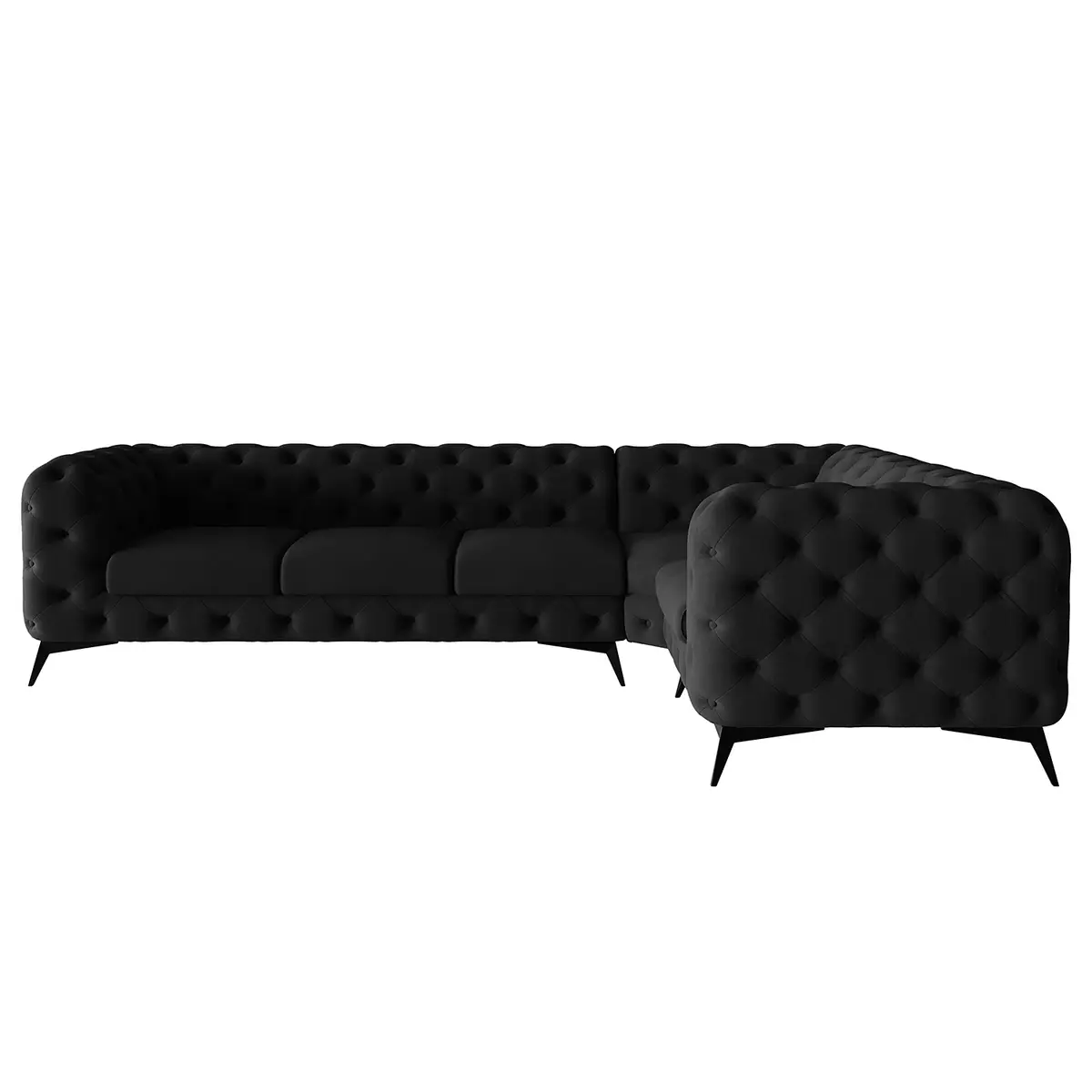 Ecksofa Laviva VI | Schwarz
