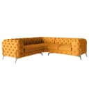 Ecksofa IV Gelb Microfaser Enza | Gelb