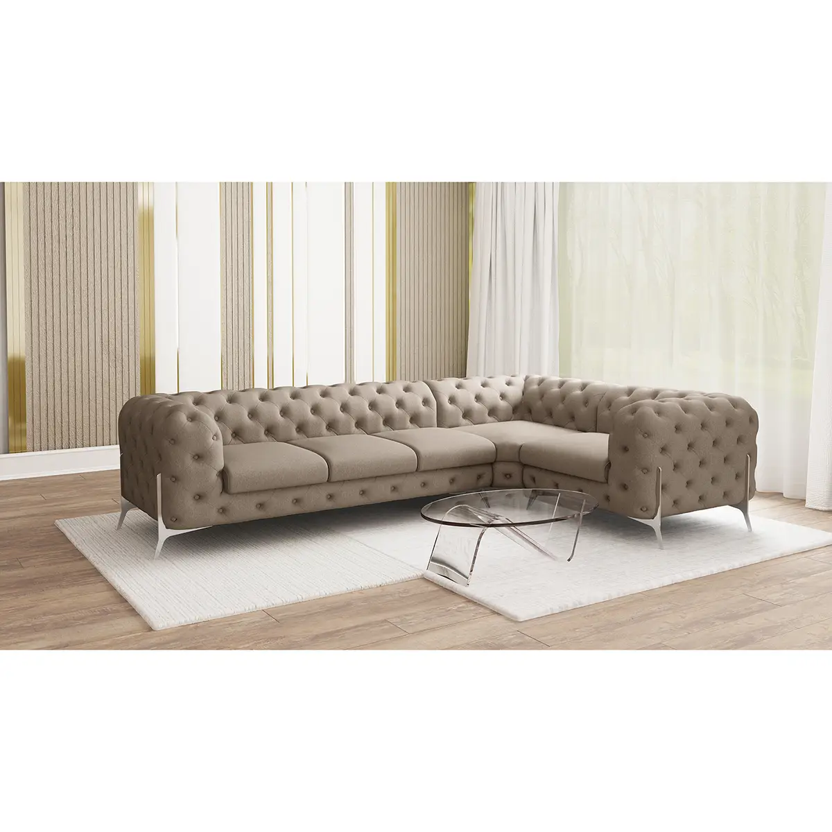 Ecksofa Enza | Braun