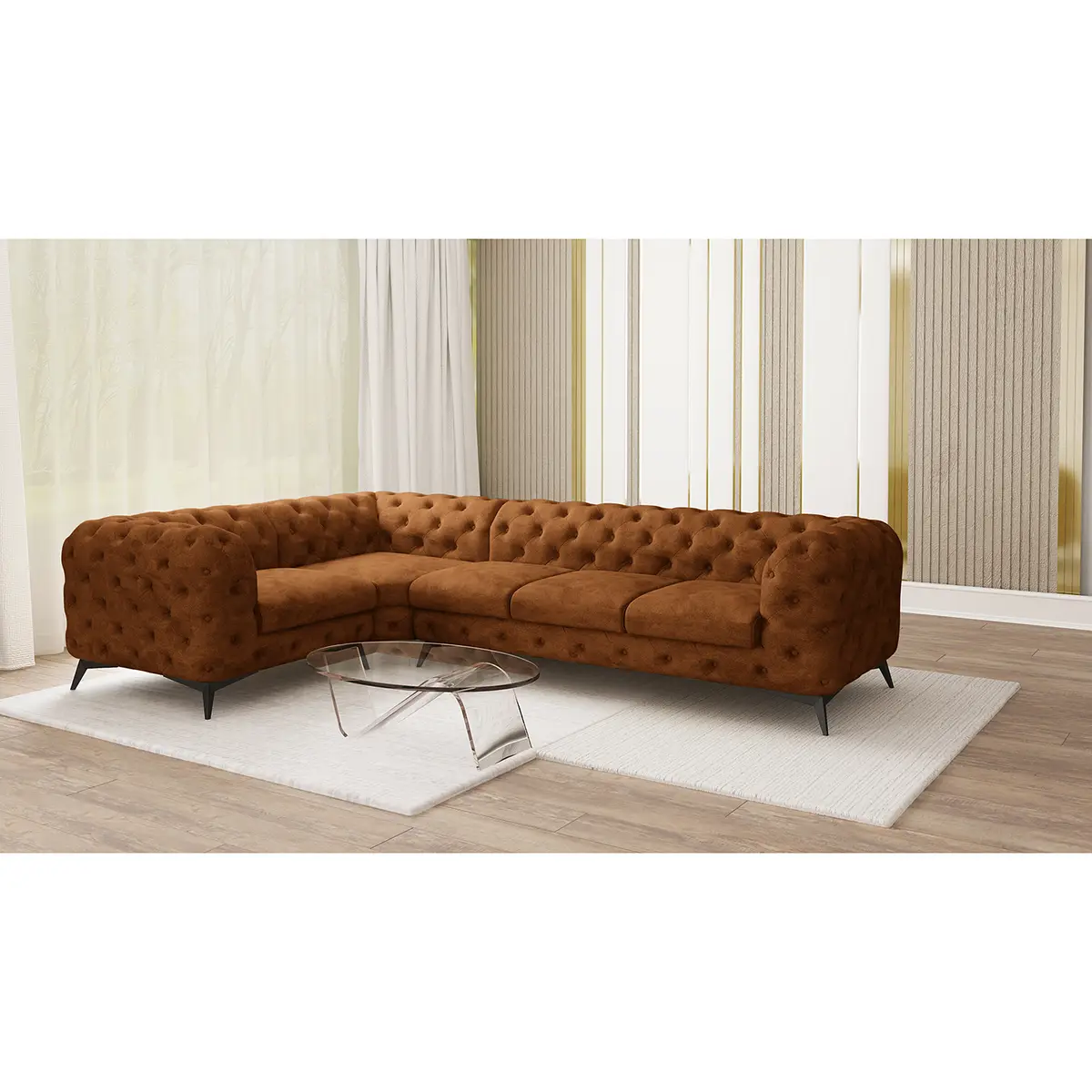 Ecksofa Laviva VI | Braun