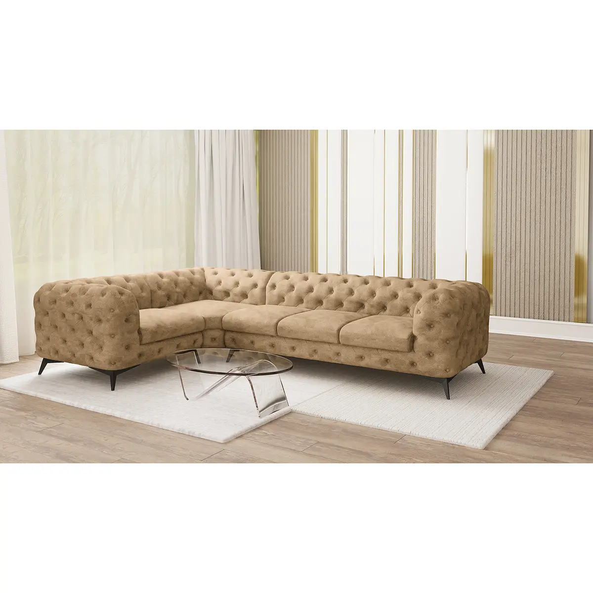 Ecksofa Laviva VI | Beige