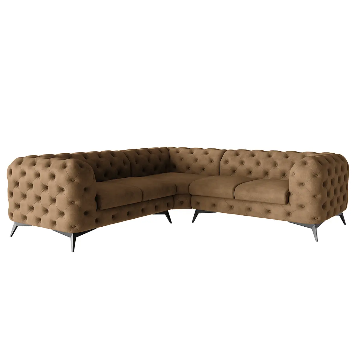 Ecksofa III | Braun