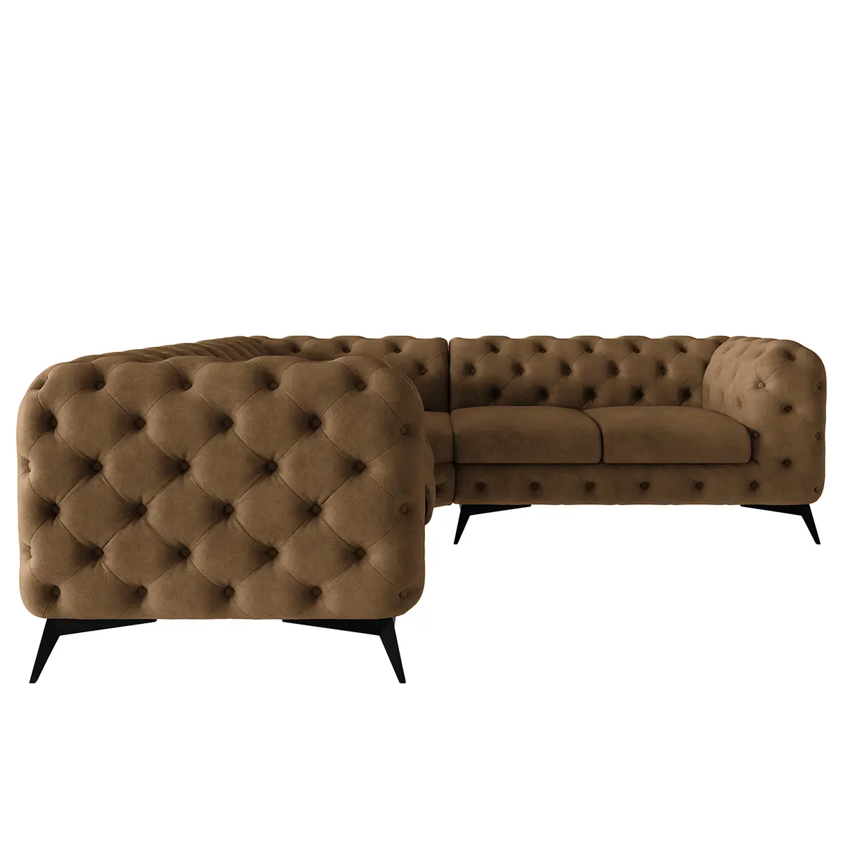 Ecksofa III | Braun