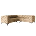 Ecksofa III Beige Microfaser Priya | Beige