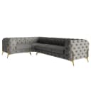Ecksofa Ravi | Braun