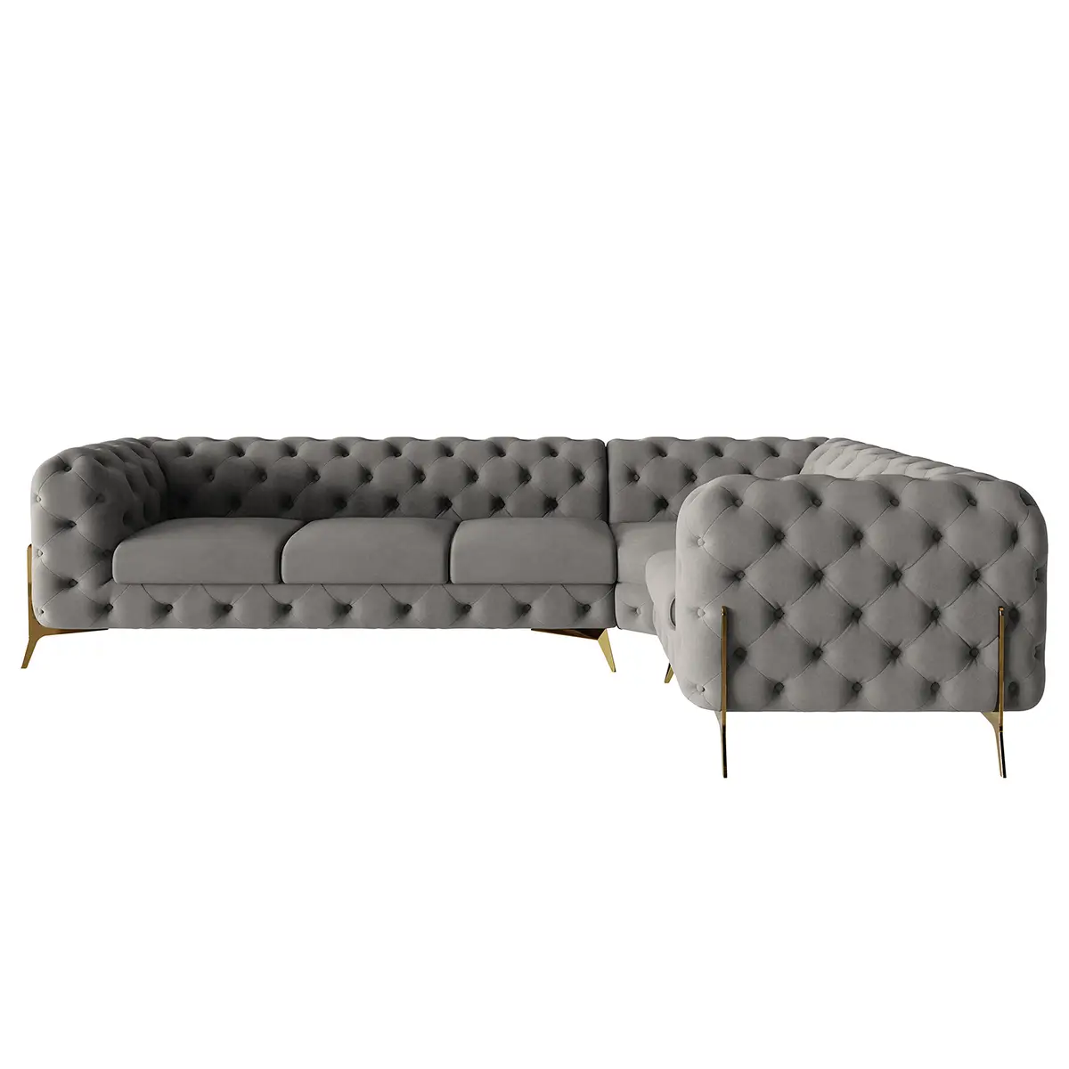 Ecksofa Ravi | Braun
